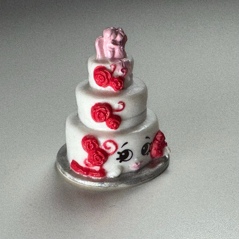 Shopkins Rare Wendy Wedding Cake White Roses Season 3 Celebration #3-008 Party